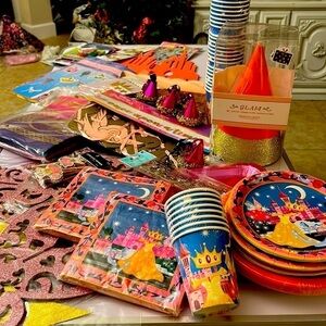 Princess party over 200 piece supply pack.